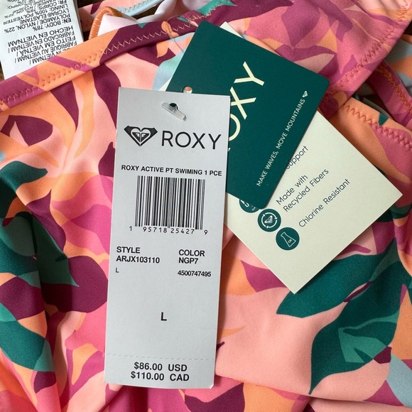 Roxy Tropical Palm Swimsuit NWT - Picture 9 of 10